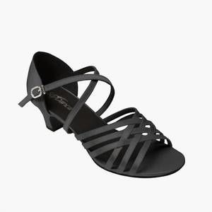 NEW SO DANCA open toe strappy ballroom shoe in black